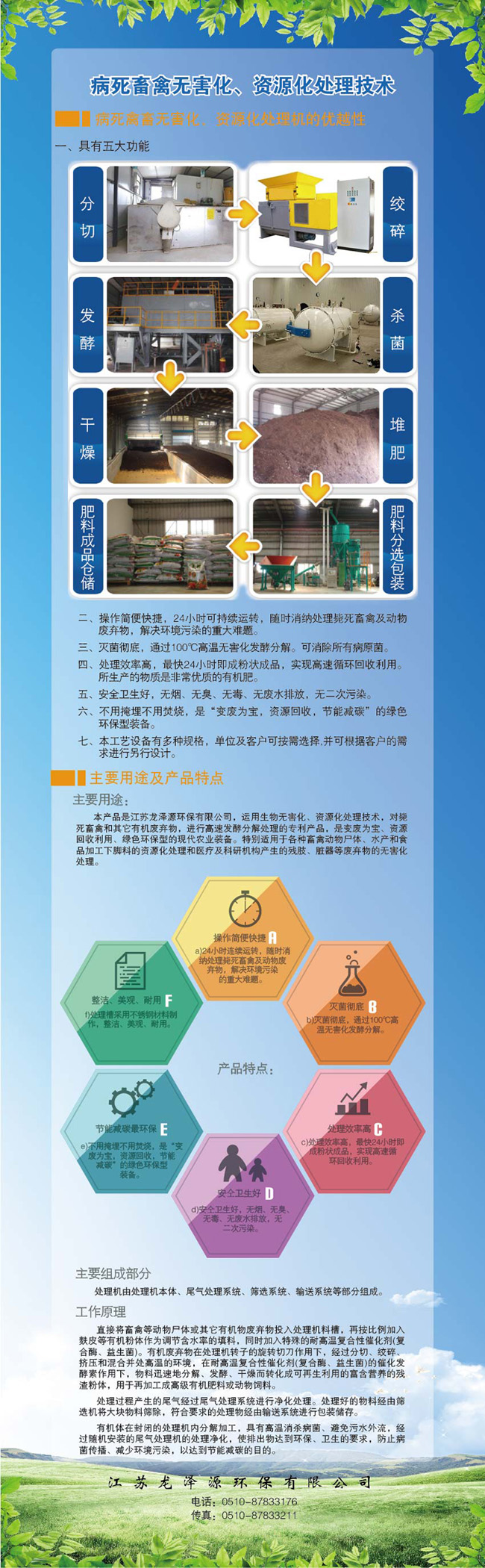 畜禽無(wú)害化處理設(shè)備處理技術(shù)